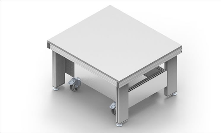 Mobile Table, Mesa de trabajo con columnas elevadisas 4E