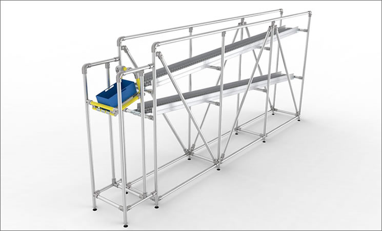 Lean Production Gravity Conveyor - Conveyor de gravedad de producción Lean