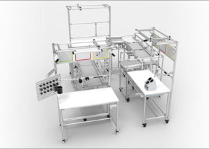 Modular and adjustable frames designed for a school laboratory
