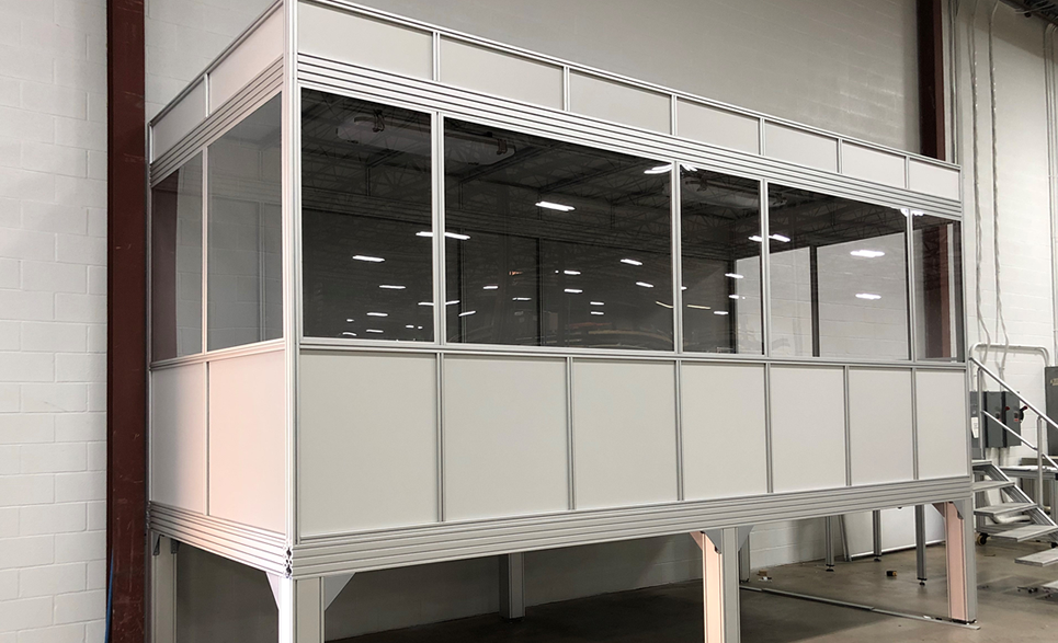 Raised office enclosure - Recinto de oficina elevada