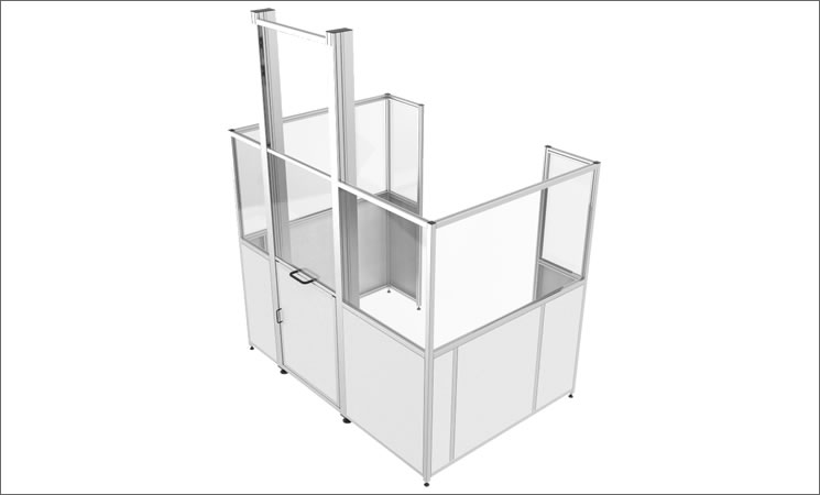 LEX - 00100 - Machine Enclosure with Sliding Access Door