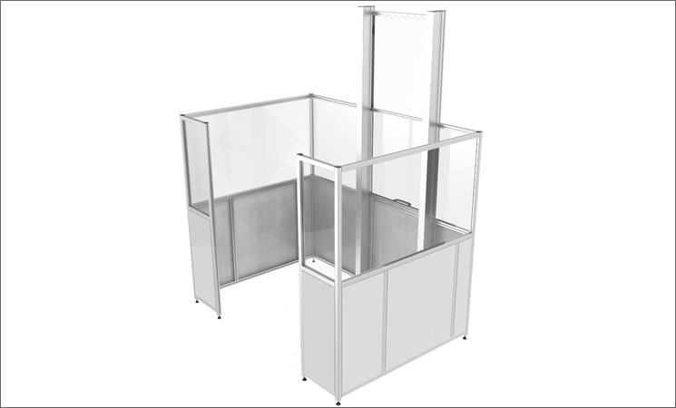 LEX - 00100 - Machine Enclosure with Sliding Access Door