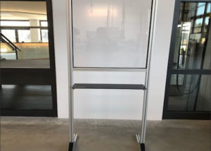 Clear Partition Panel Guard with "Pass-Through: Shelf