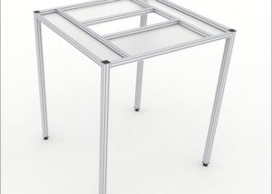 2m x 2m Frame for Temporary Soft Wall Room