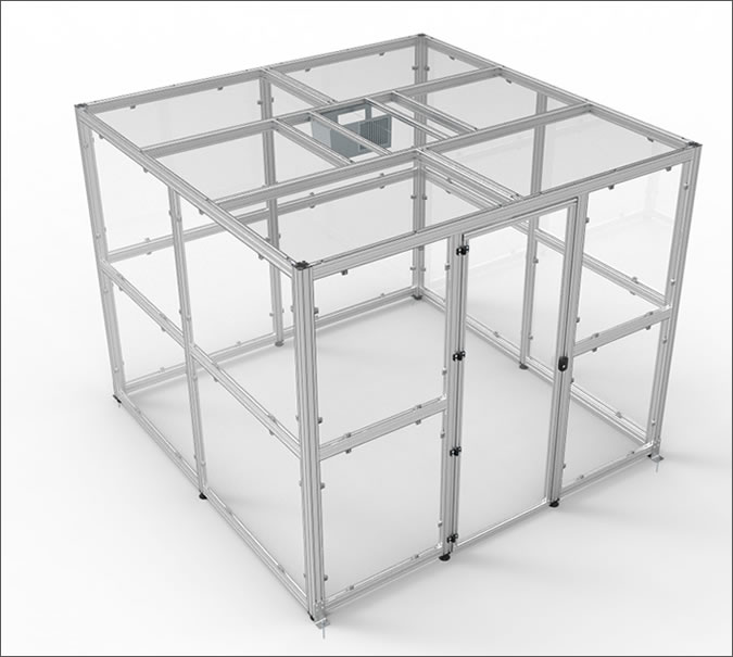 3m x 3m Polycarbonate Panel Cleanroom