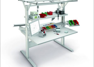 Professional double assembly work bench