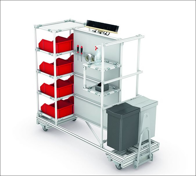 Complete 5S cleaning unit - Unidad de limpieza 5S