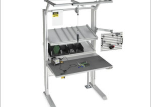 Work bench with ESD protection for an EPA zone
