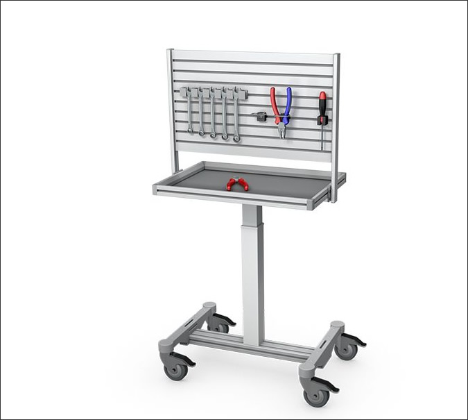 Manoeuvrable repair trolley