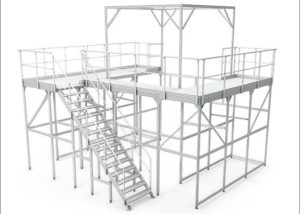 U-Shaped Platform for Maintenance and Assembly - Plataforma para mantenimiento y ensamble