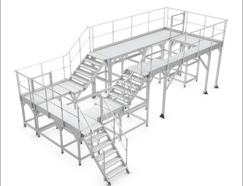 All-round assembly platform with two levels