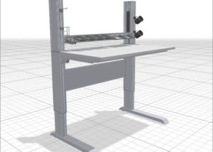 Mesa de Trabajo con Altura Ajustable