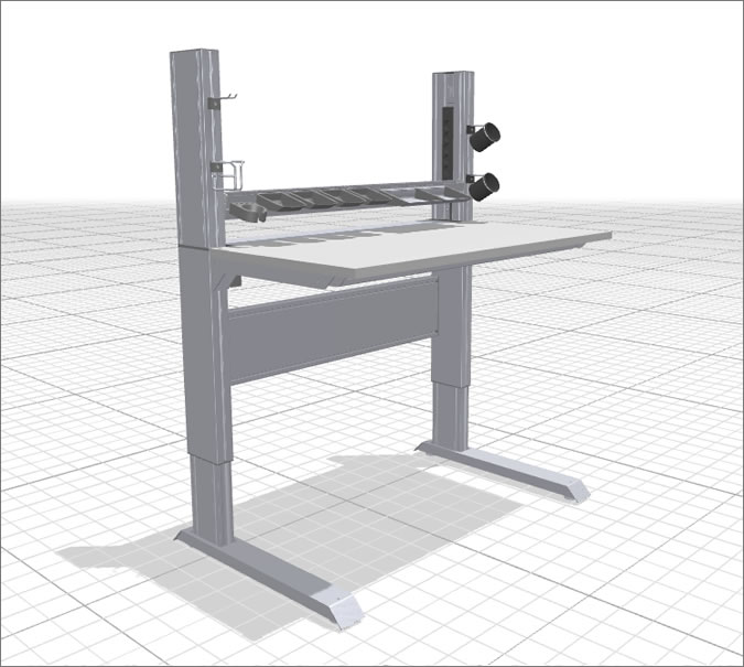 Mesa de Trabajo con Altura Ajustable