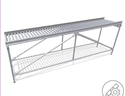 Transport conveyor roller with 2° incline