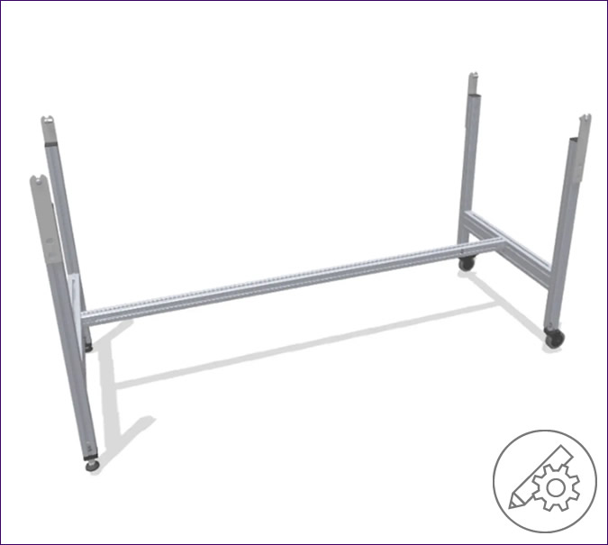 H-stand frame - width and incline configurable