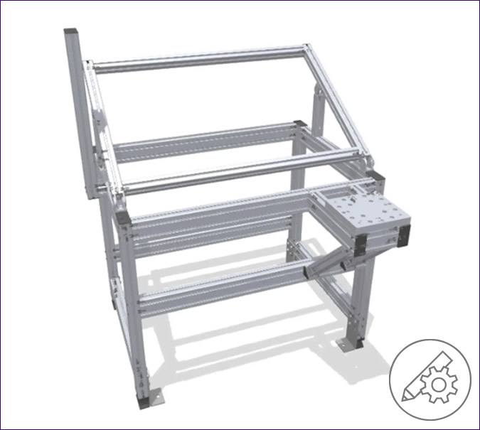 Variable robot picking table