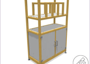 Lightweight, sustainable shelf with sorting structure