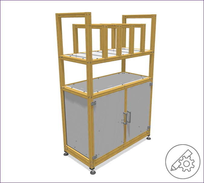 Lightweight, sustainable shelf with sorting structure